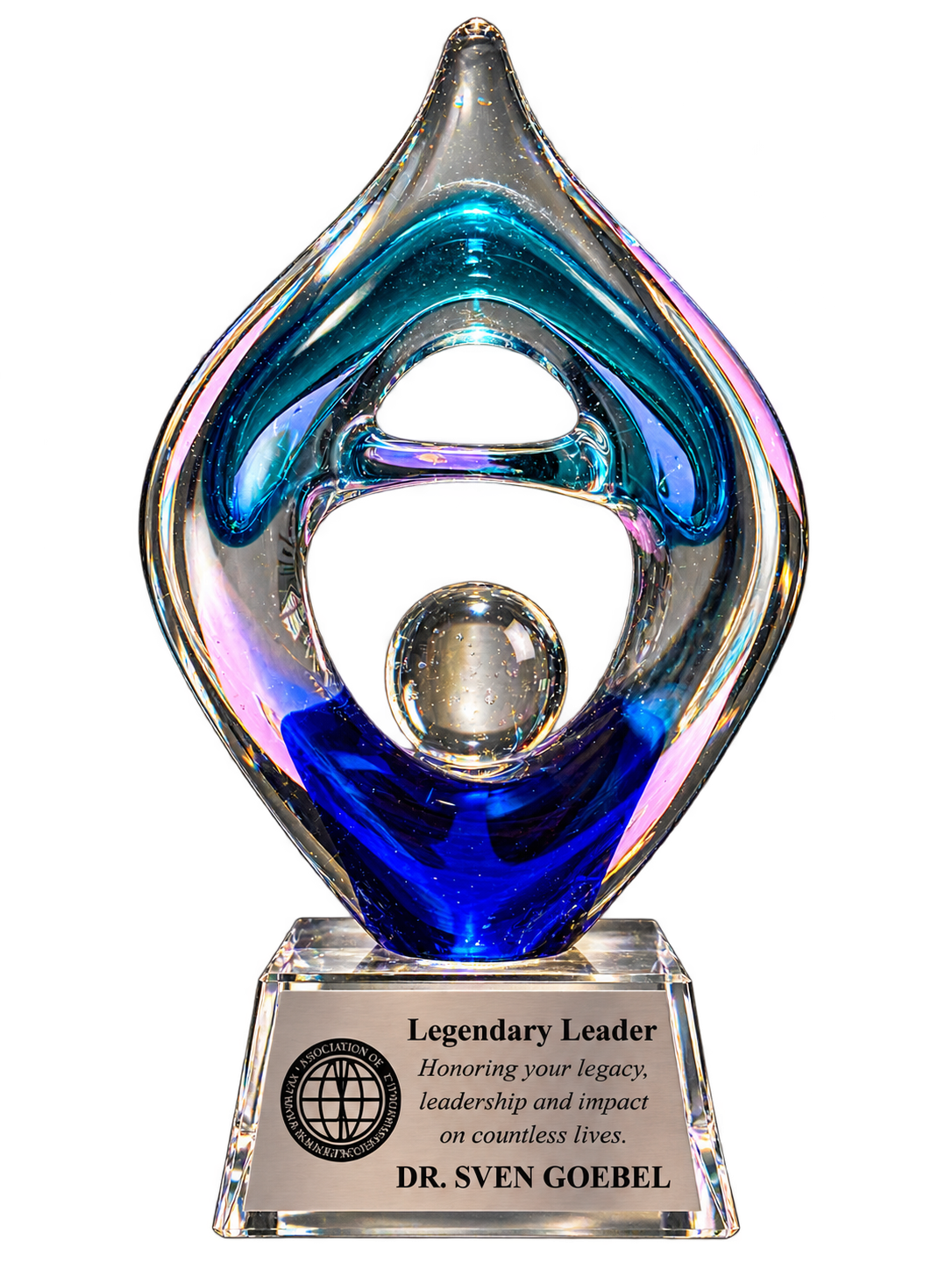 ANMP Legendary Leader Award – aufbereitetes Foto des Originalpokals