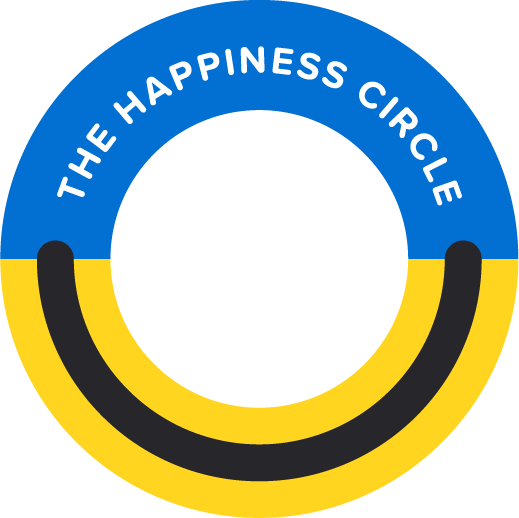 Originales Happiness-Circle-Logo mit gelbem Smiley