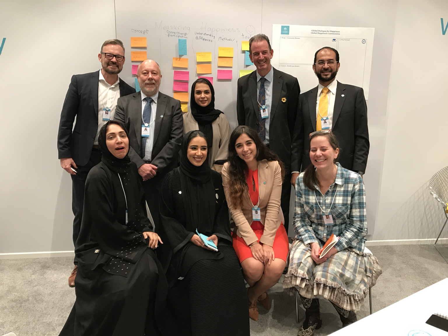 Arbeitsgruppe zum Happiness-Projekt · Global Dialogue for Happiness